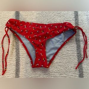 Floral print bikini bottom